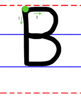 B