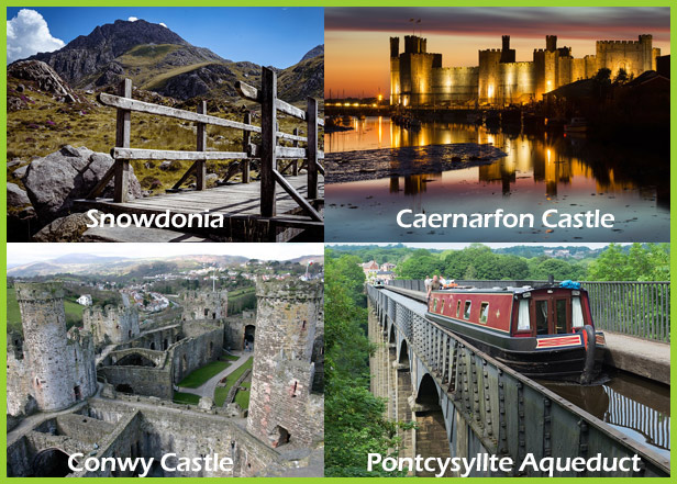 Famous places in Wales