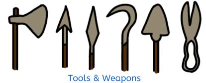 Celtic tools & weapons