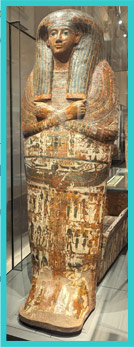 A mummy coffin