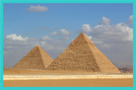 The pyramids of Giza