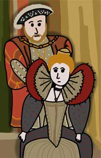 King Henry VII & Queen Elizabeth I