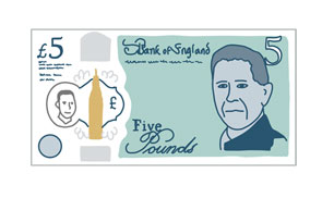£5 note
