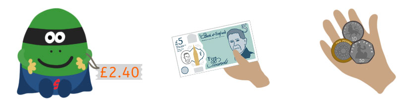 Change from five pounds