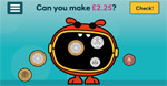 Monster with coins in mouth
