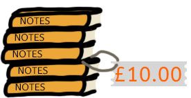 Notebooks for £10