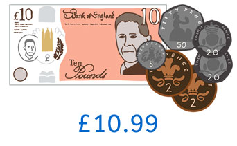 £10.99 in notes and coins