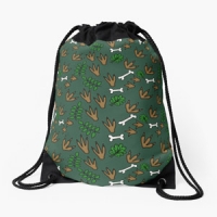 Dinosaur Footprints kids PE Bag Dinosaur Footprints kids PE Bag